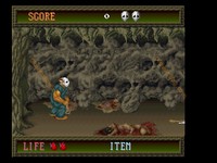 une photo d'Ã©cran de Splatterhouse sur FM TOWNS Marty